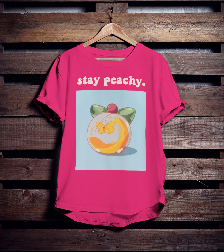 Stay Peachy Butterfly Peachy Squad Merch T-Shirt