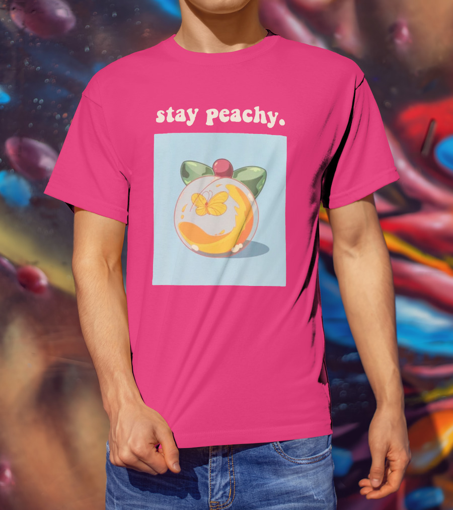 Stay Peachy Butterfly Peachy Squad Merch T-Shirt
