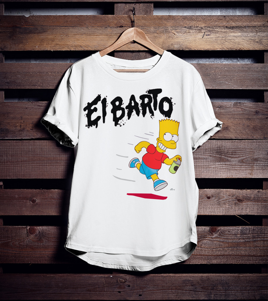 Vans Simpsons El Barto Bart Simpson Spray Can T-Shirt