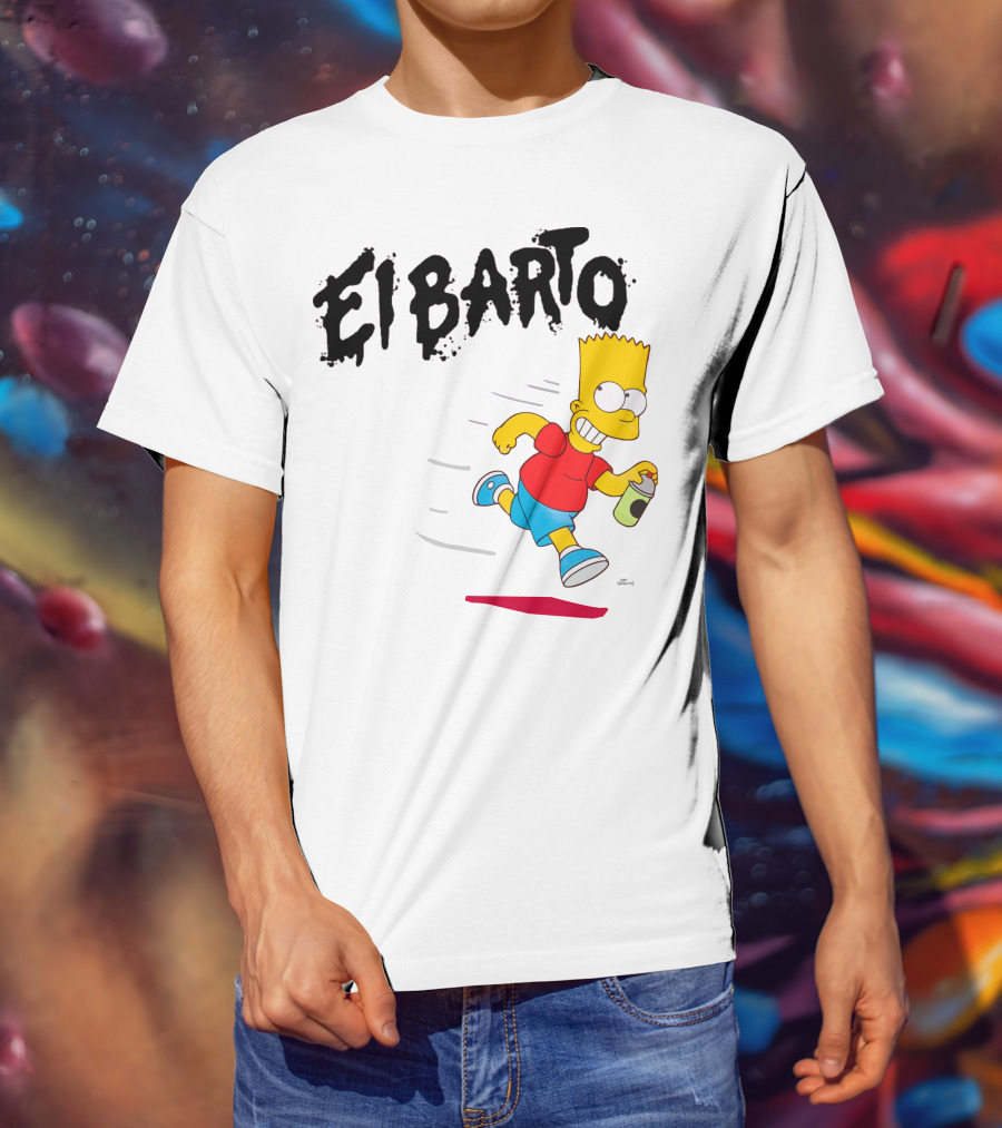 Vans Simpsons El Barto Bart Simpson Spray Can T-Shirt