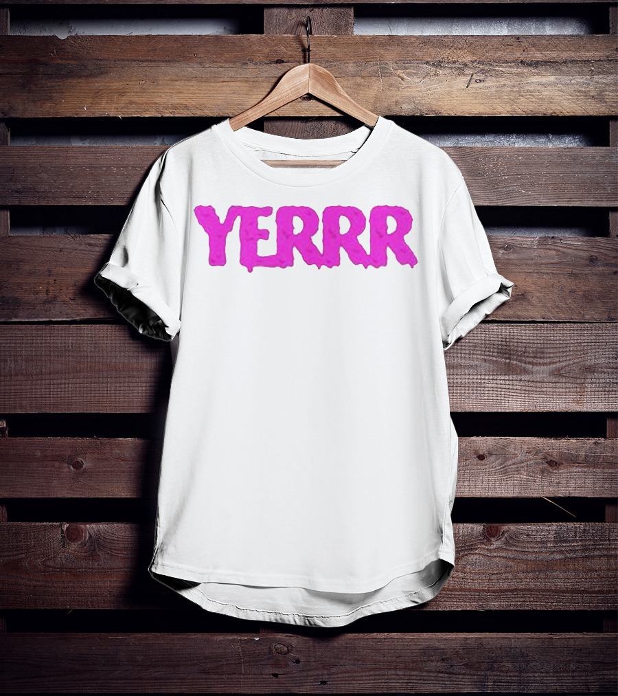 YERRR Gio And Eli Merch Text T-Shirt