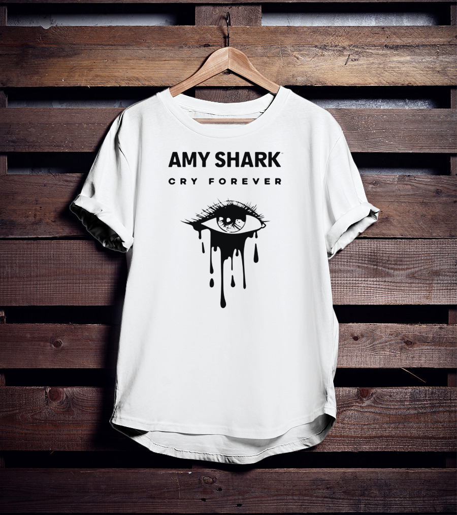 AMY SHARK CRY FOREVER Dripping Eye T-Shirt
