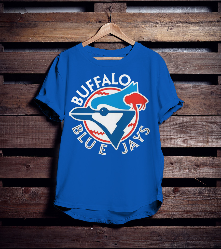 Buffalo Blue Jays Vintage Baseball Logo Fusion T-Shirt