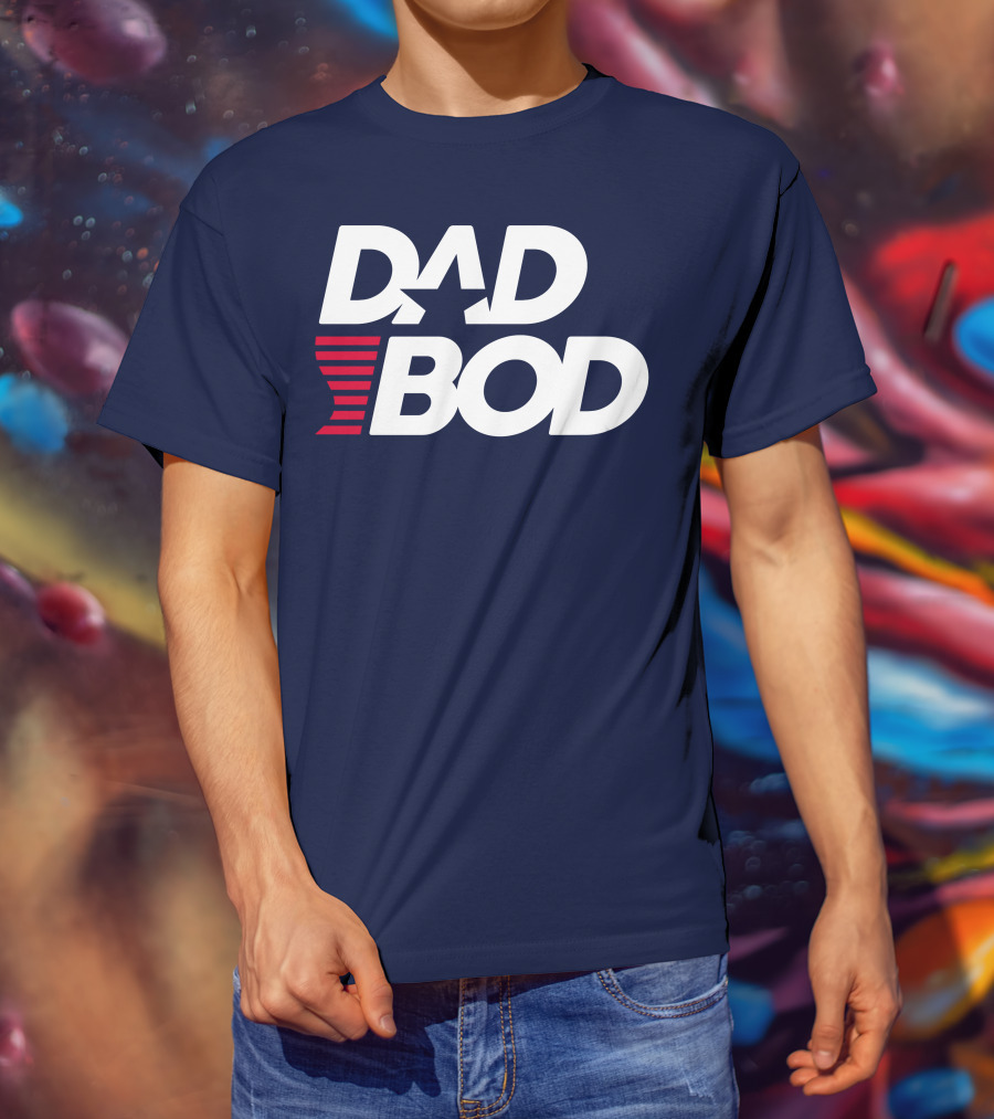 DAD BOD Star Stripes Patriotic T-Shirt