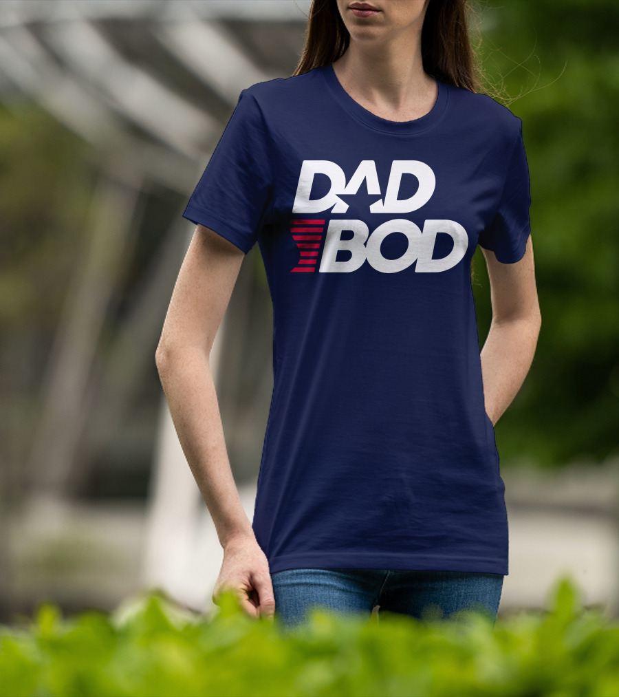 DAD BOD Star Stripes Patriotic T-Shirt