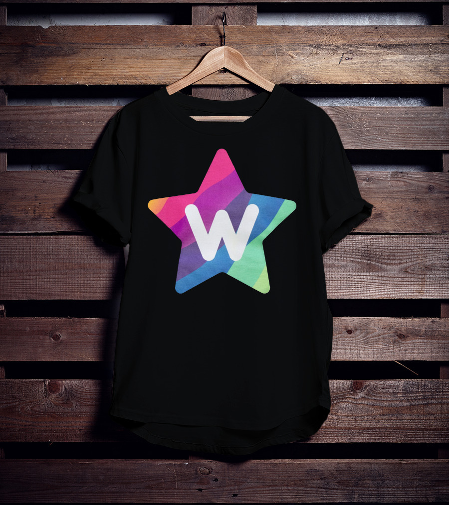 W Star Rainbow Rocket Merch T-Shirt