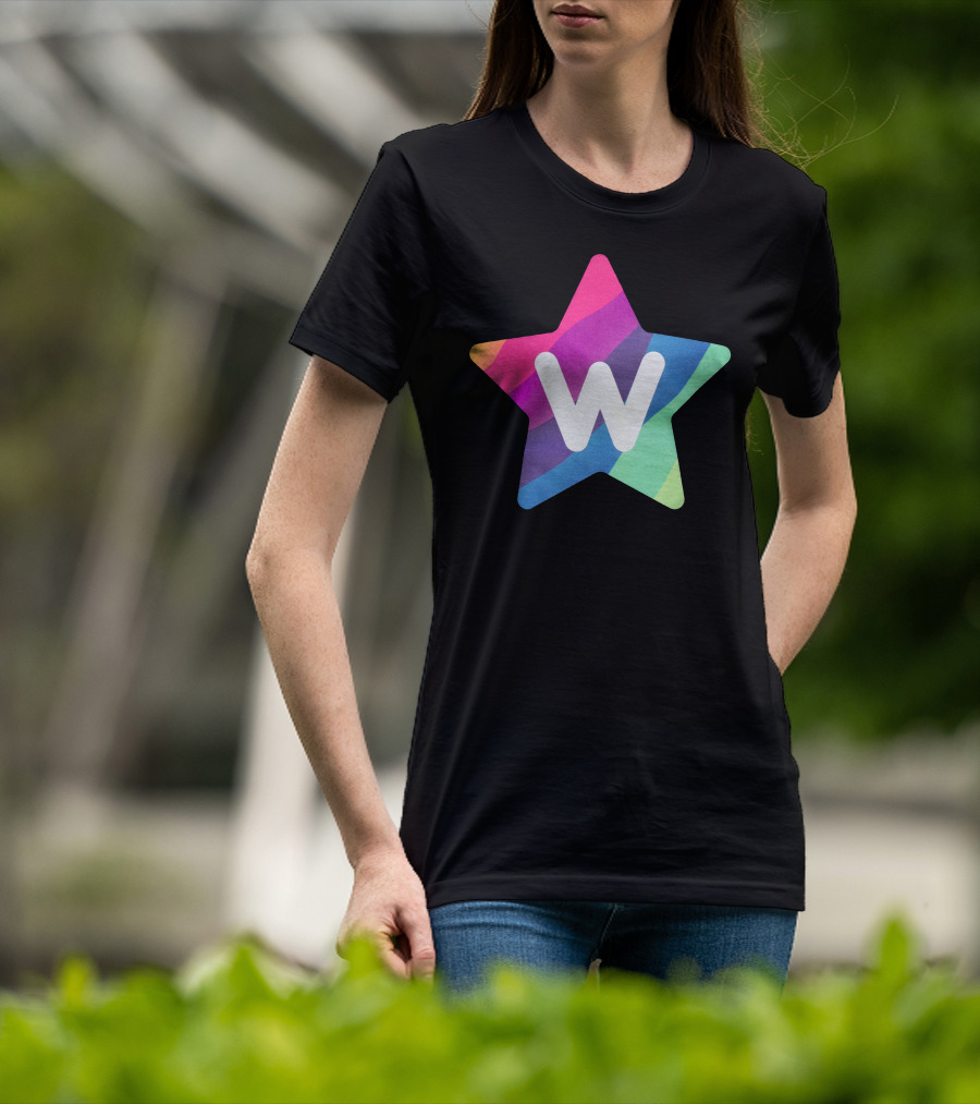 W Star Rainbow Rocket Merch T-Shirt