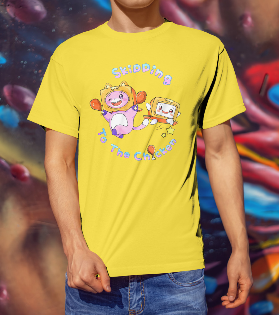 Skipping To The Chicken Lankybox Merch UK T-Shirt