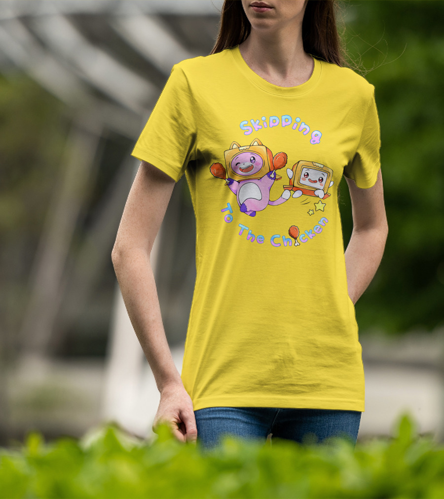 Skipping To The Chicken Lankybox Merch UK T-Shirt