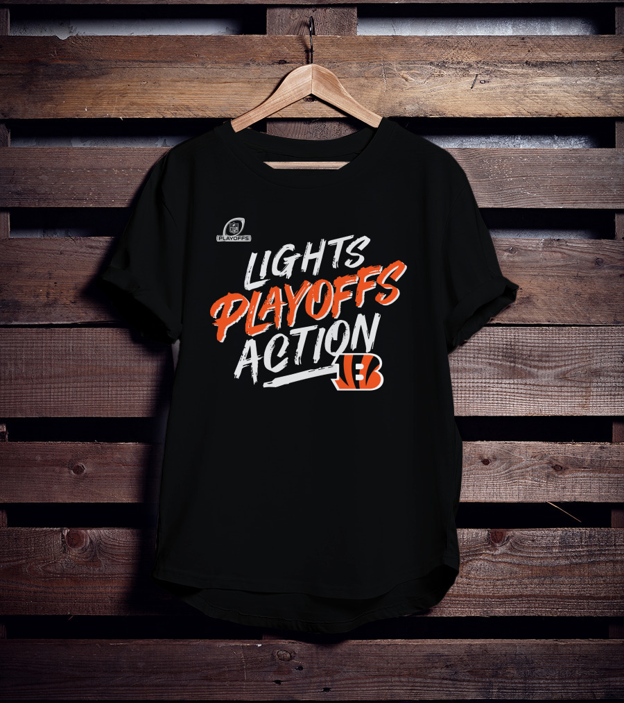 Lights Playoffs Action Bengals T-Shirt