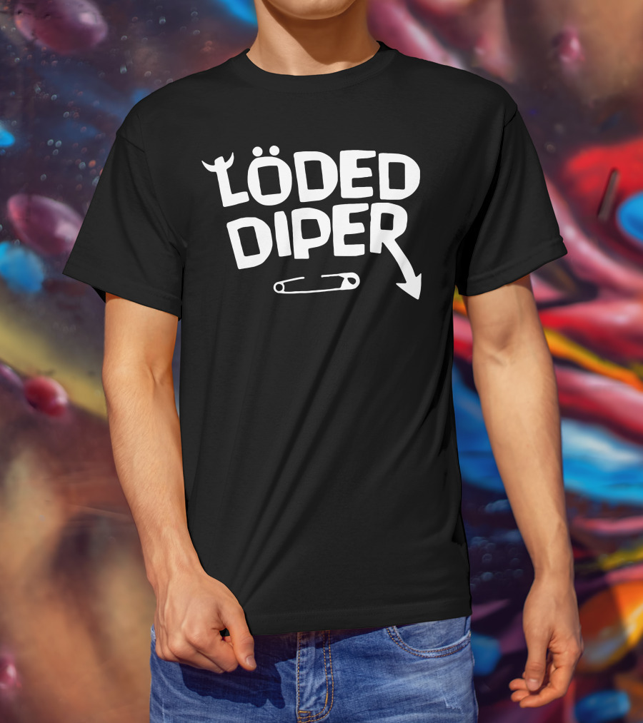 Löded Diper Diary Of A Wimpy Kid Band Safety Pin T-Shirt