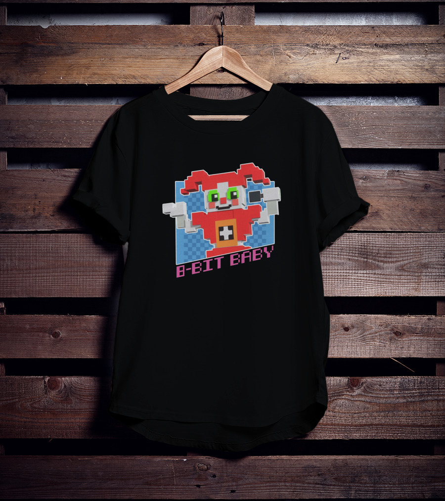 FNAF Merch 8-Bit Baby Pixel T-Shirt