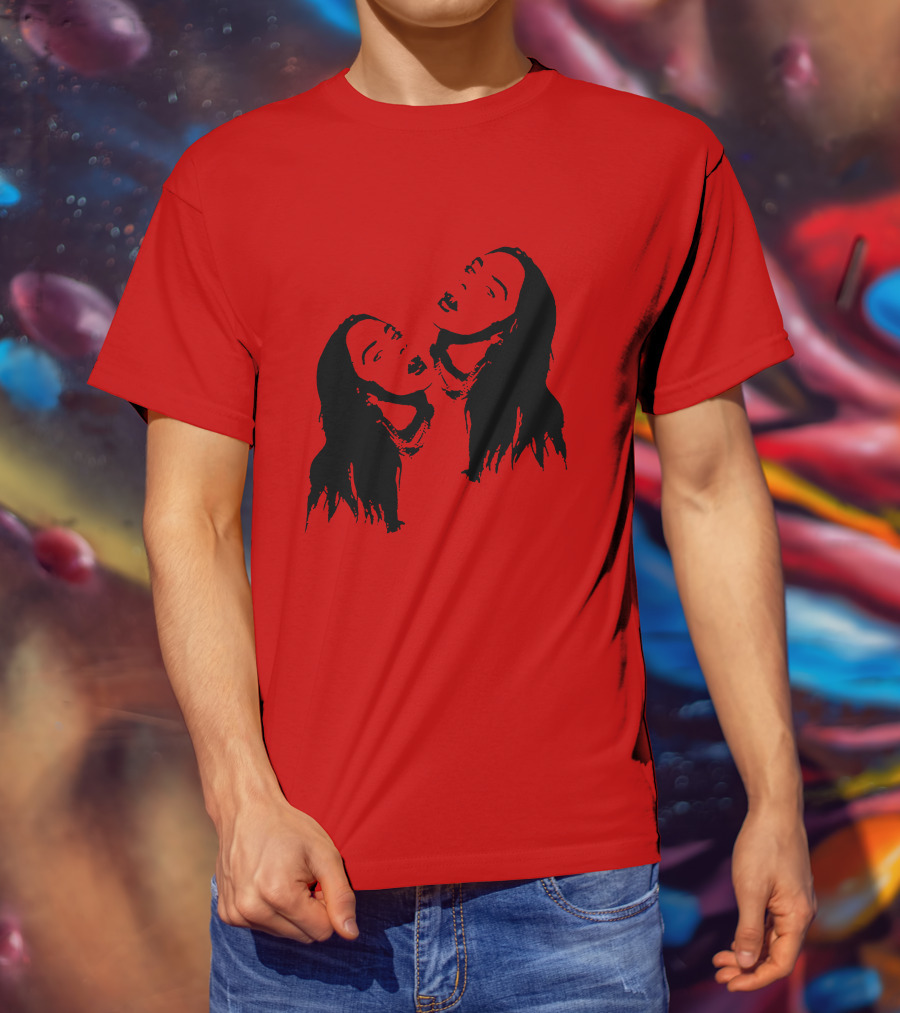Billie Eilish Merch Stay Home Red Double T-Shirt