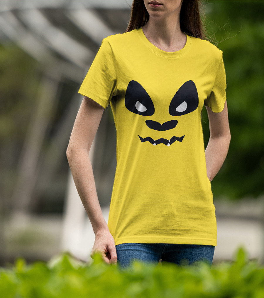 Sapnap Merch Halloween Panda Face Yellow T-Shirt