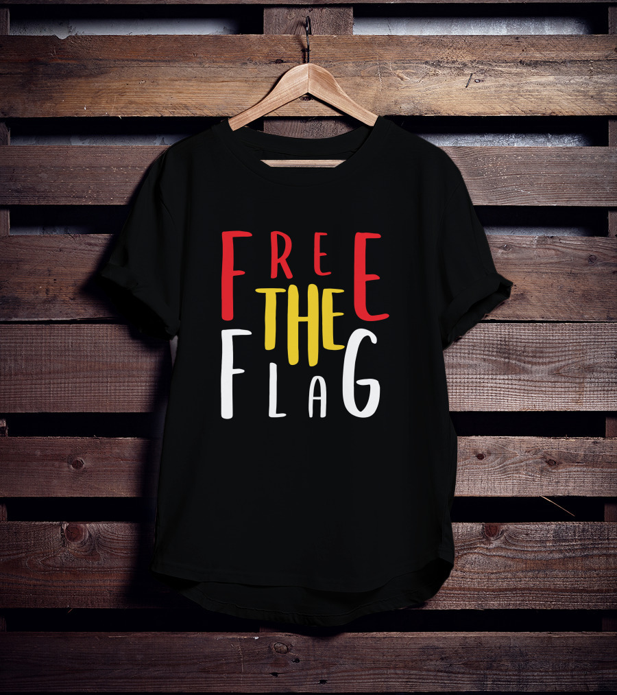 Free The Flag Red Yellow T-Shirt