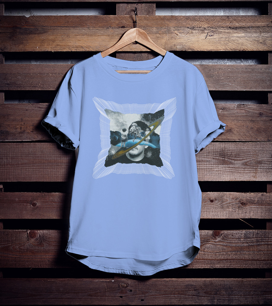 Captain Cloak Brandiswm Inward Astronaut Rings James Mark T-Shirt