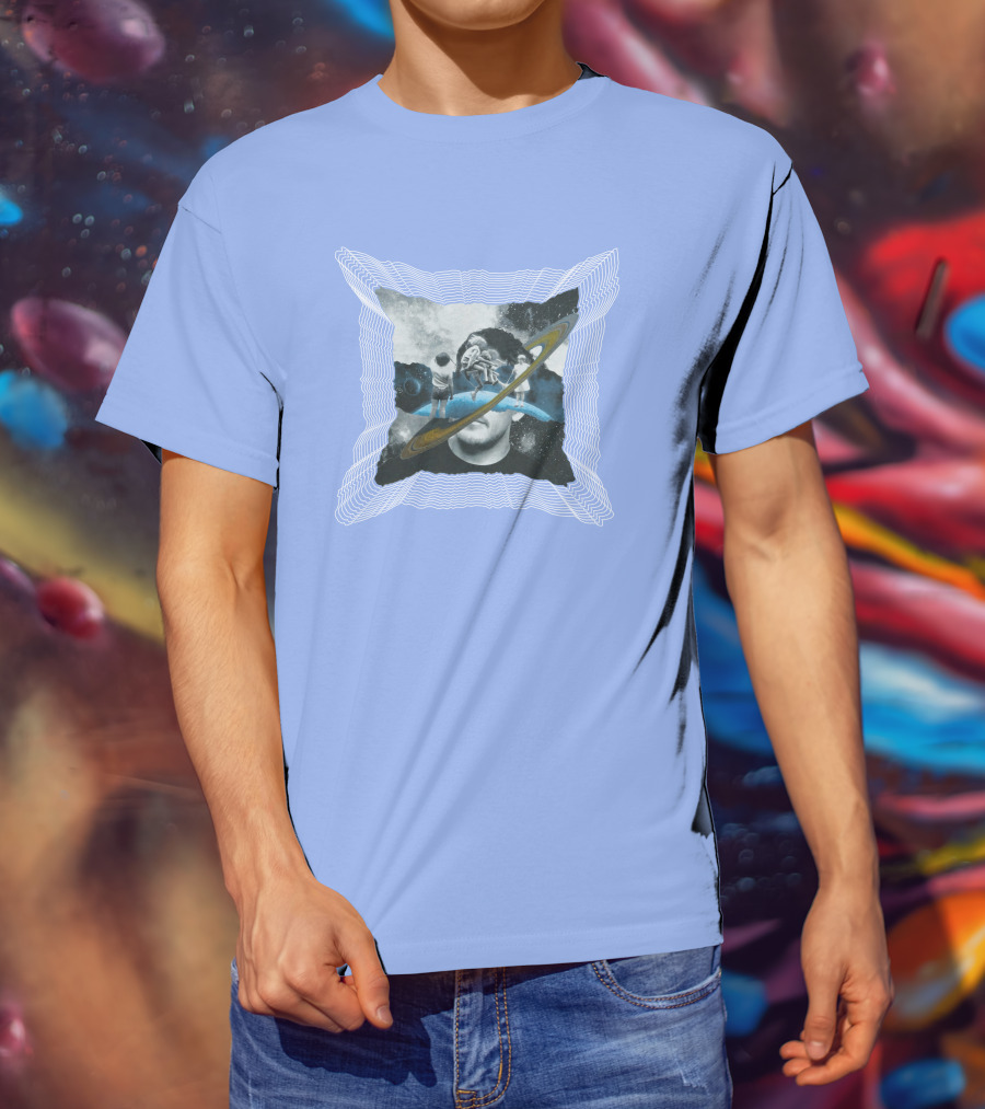Captain Cloak Brandiswm Inward Astronaut Rings James Mark T-Shirt