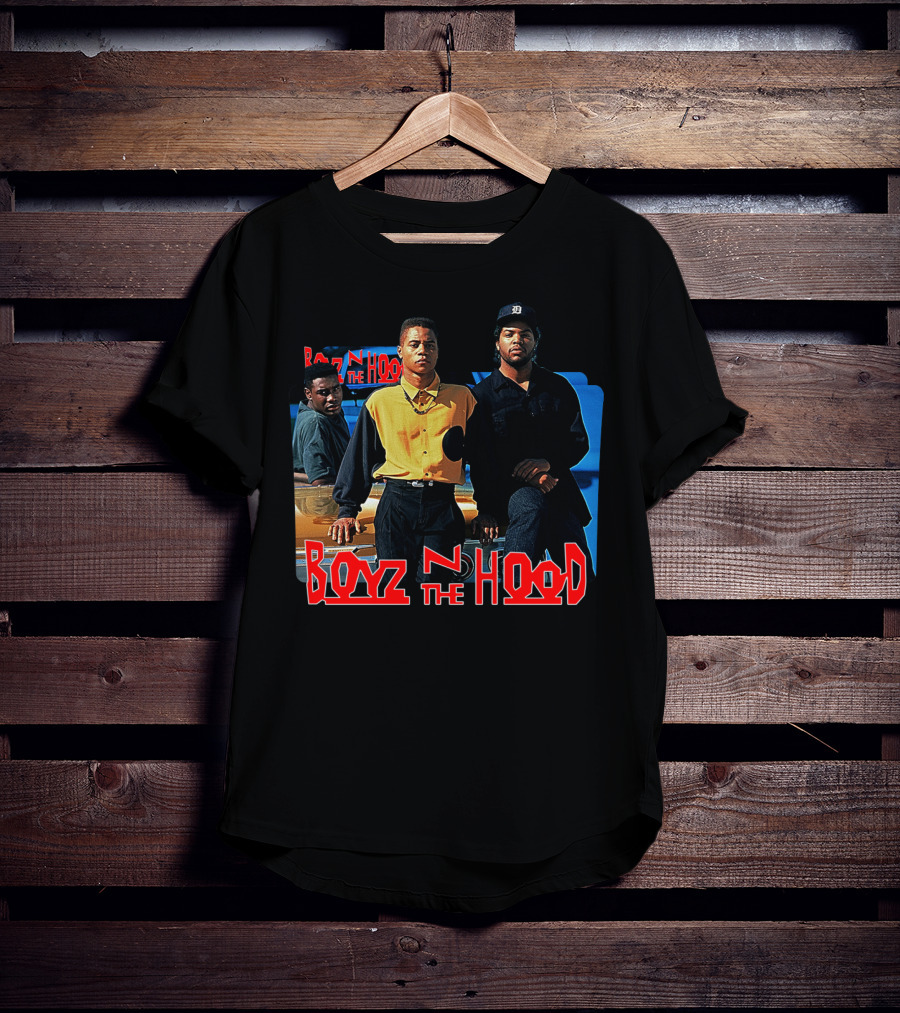 Boyz N The Hood Movie Characters Standing By Car T-Shirt