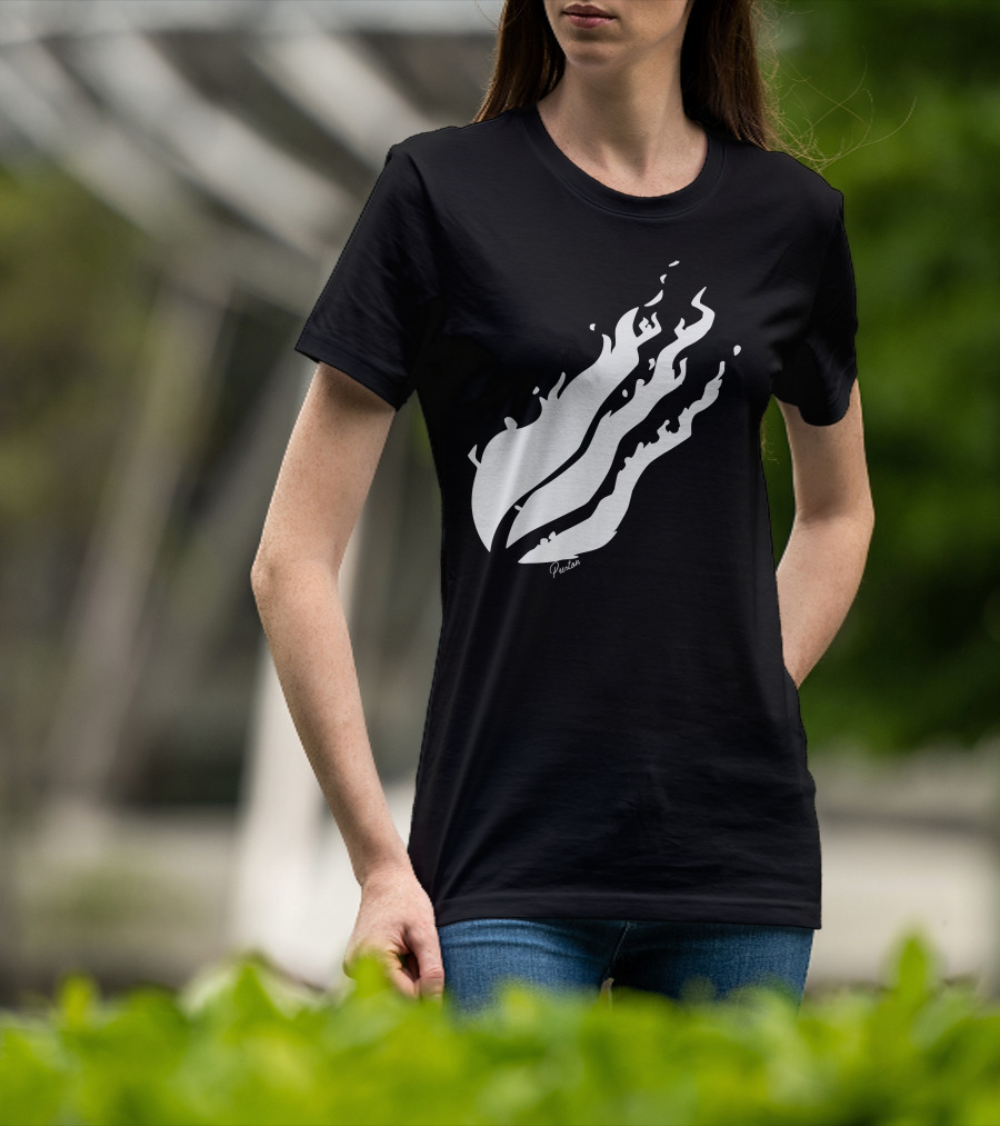 Preston Flame Black White T-Shirt