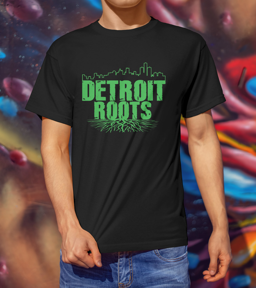 Detroit Roots Skyline Tree T-Shirt