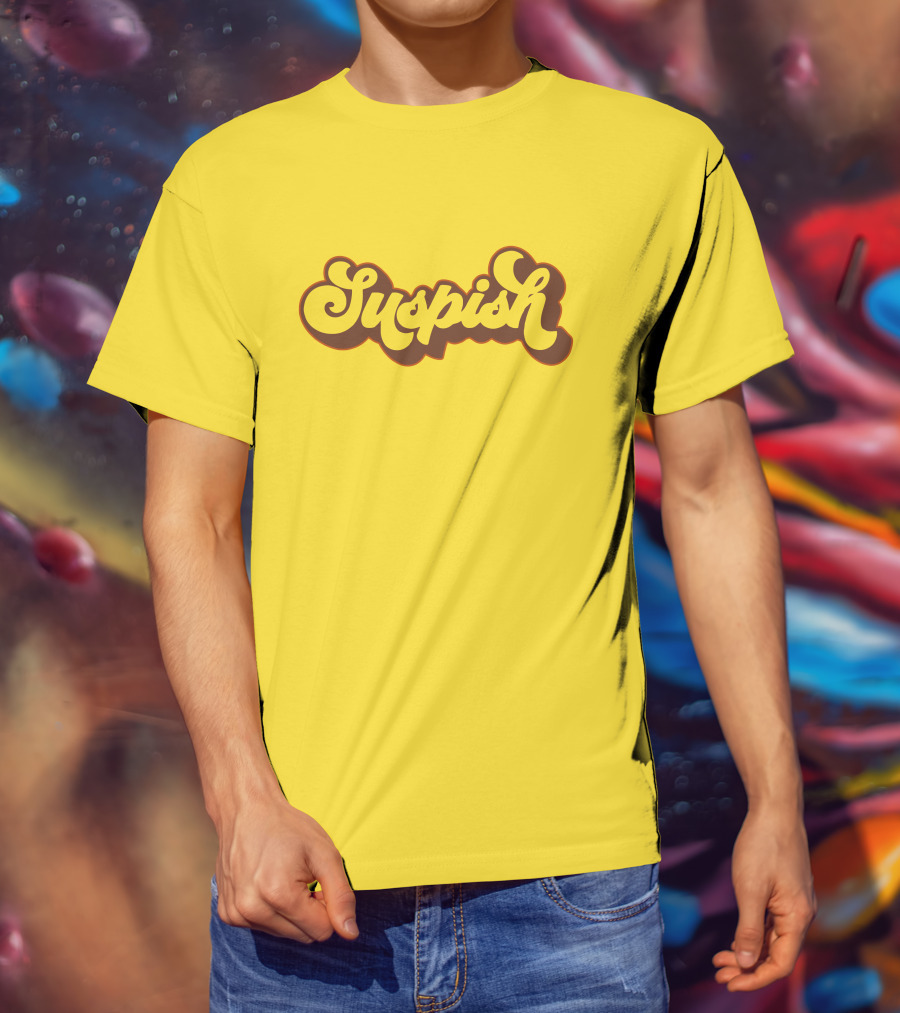 Merchlabs Suspish Stylized Text T-Shirt
