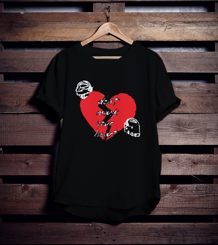 Don't Mark Your Heart Daft Helmets Shirtbimbo Merch T-Shirt
