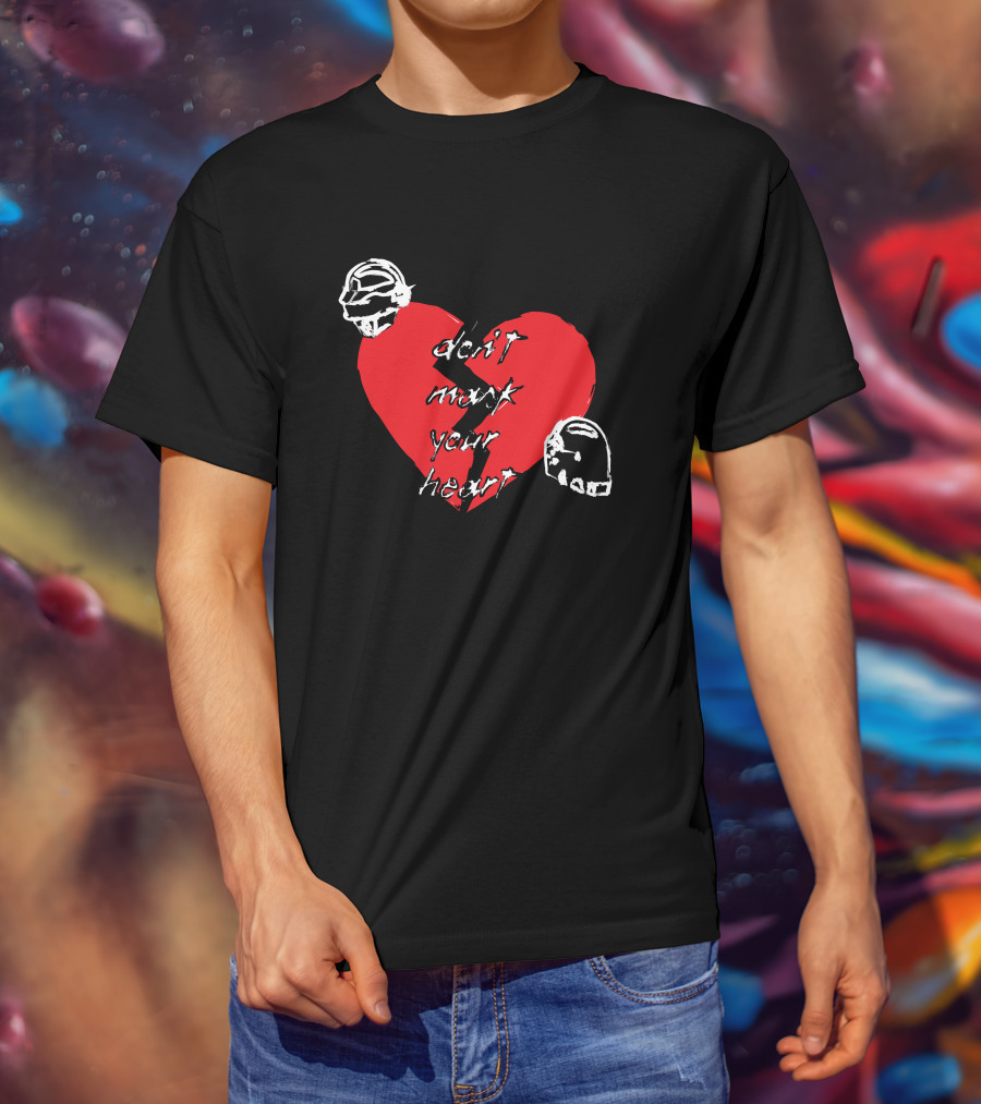 Don't Mark Your Heart Daft Helmets Shirtbimbo Merch T-Shirt