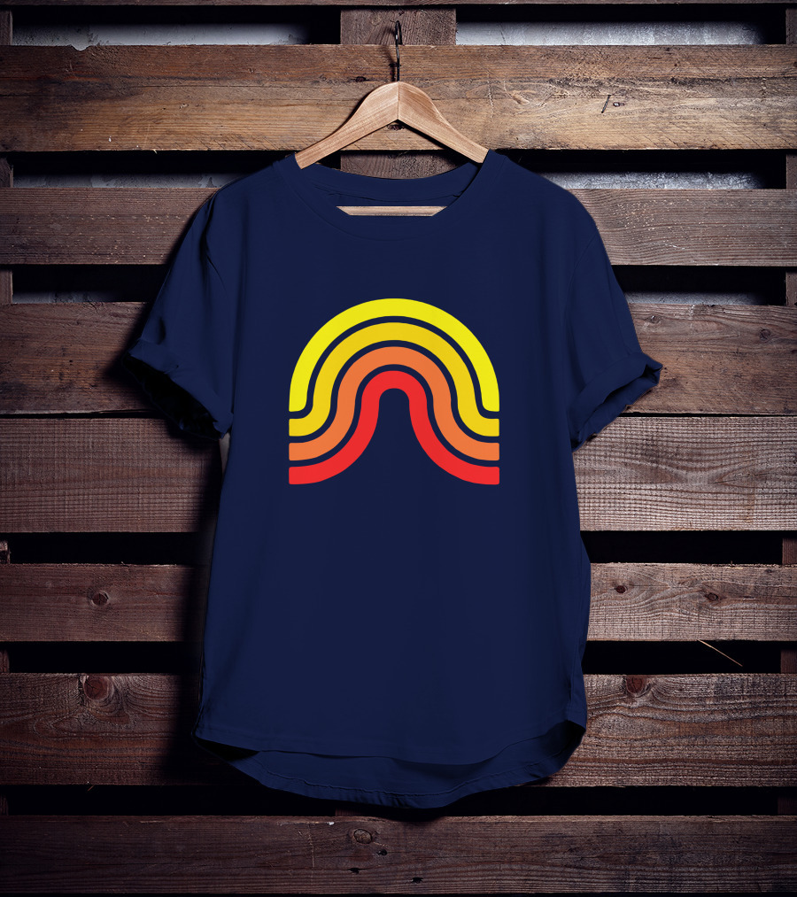 The Geoff Stuff Olden Days Rainbow Logo Geof Flramsey T-Shirt