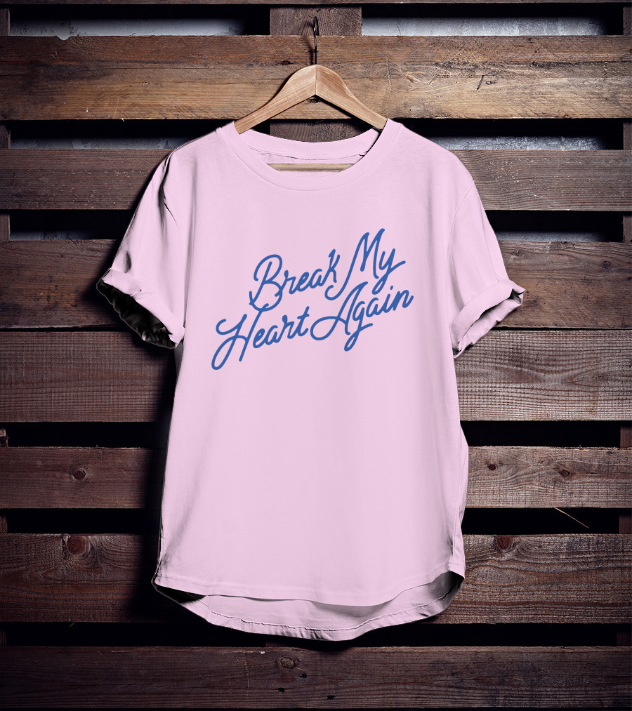 Finneas Break My Heart Again Merch Pastel Typography T-Shirt