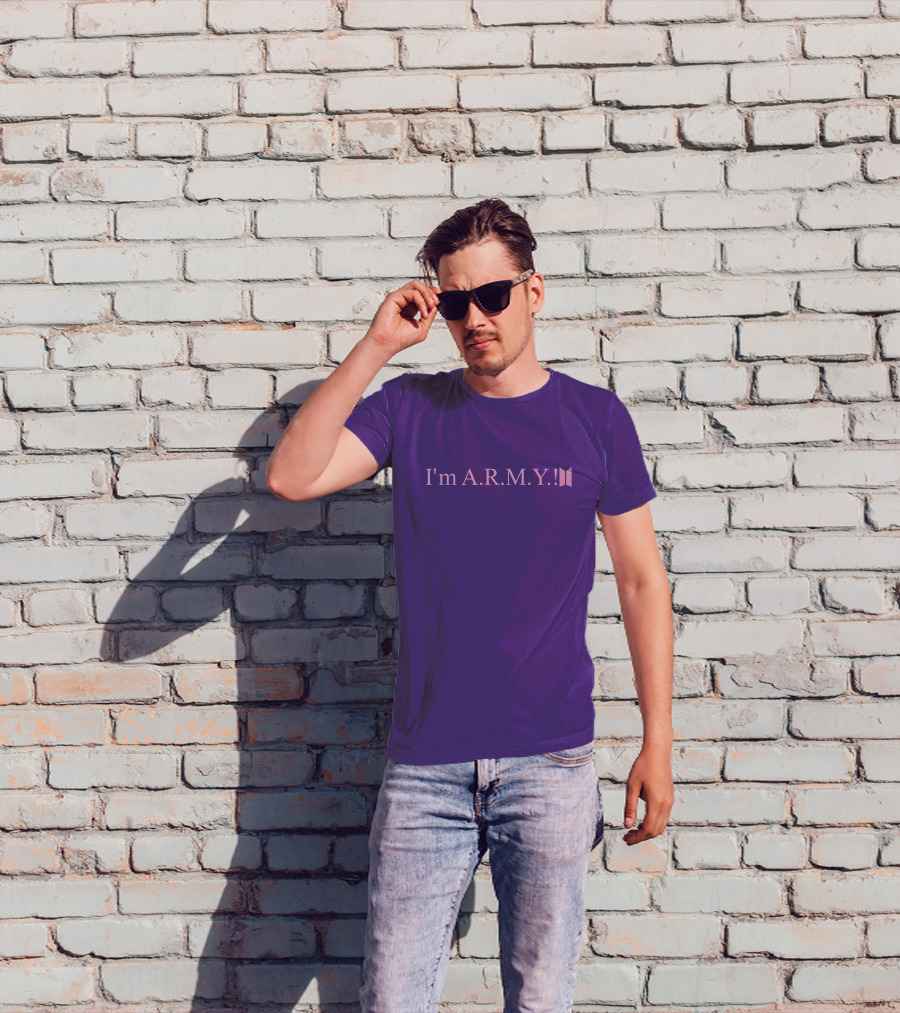 I'm A.R.M.Y Iconic Symbol Purple T-Shirt