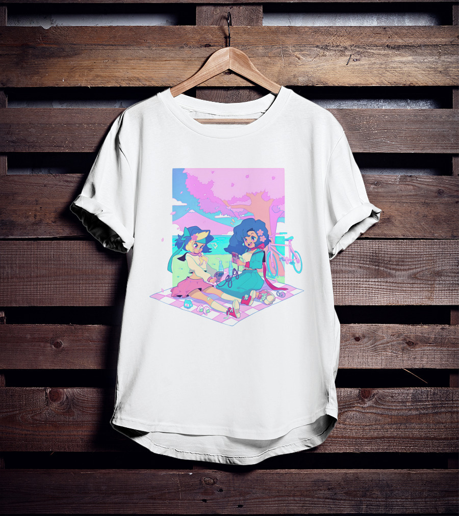 Game Grumps Game Gyaru Sakura Picnic Anime Aesthetic Retro Vibe T-Shirt