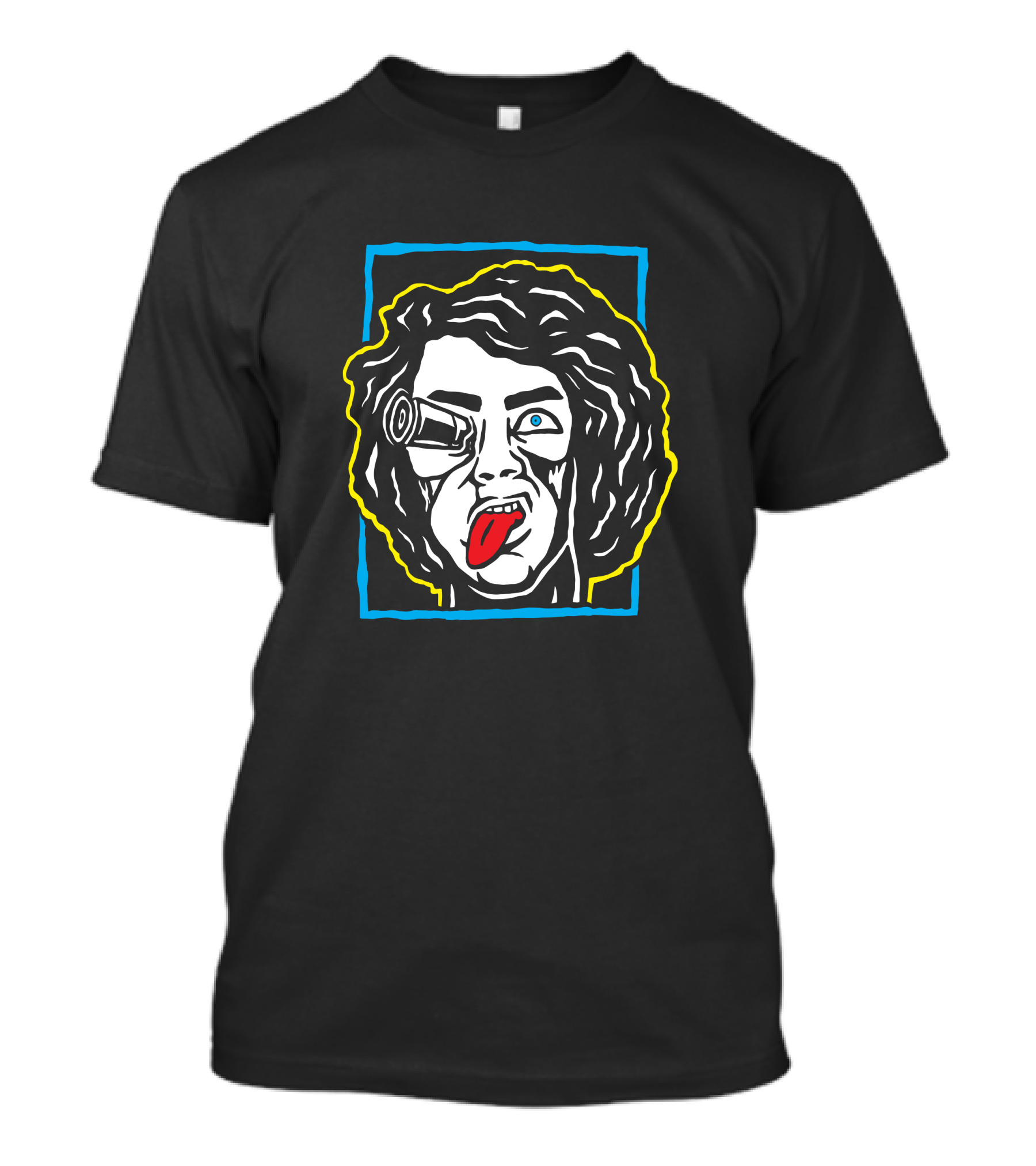Brain Buster Tees Josh Fuller Eye Rolling Moon Trip T-Shirt