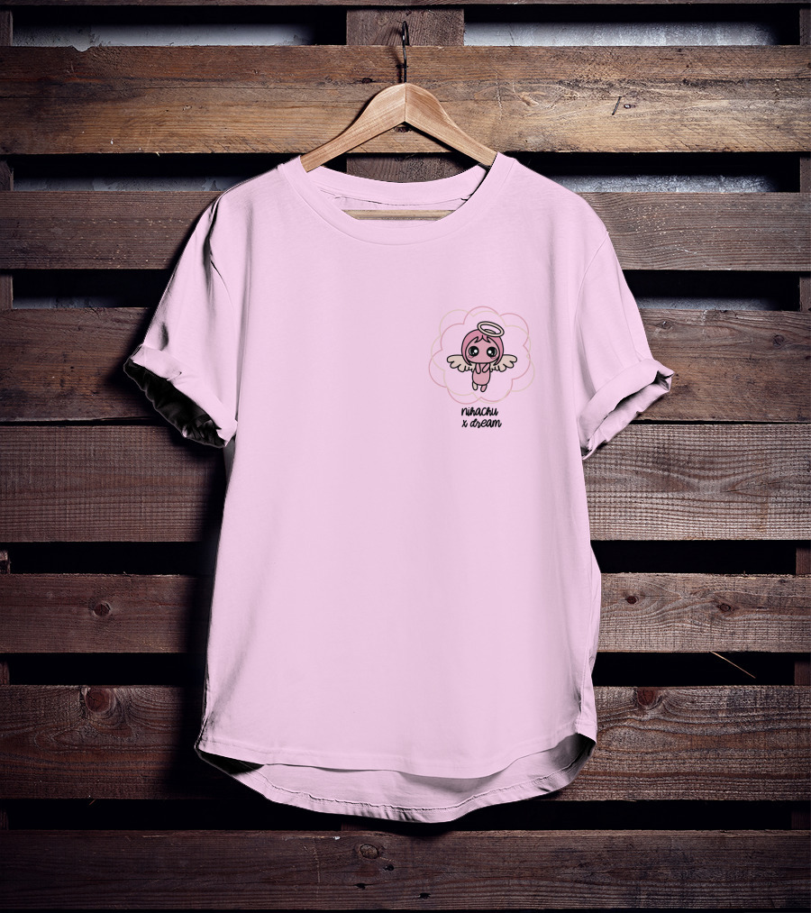 Nihachu X Dream Angel Character Pink T-Shirt