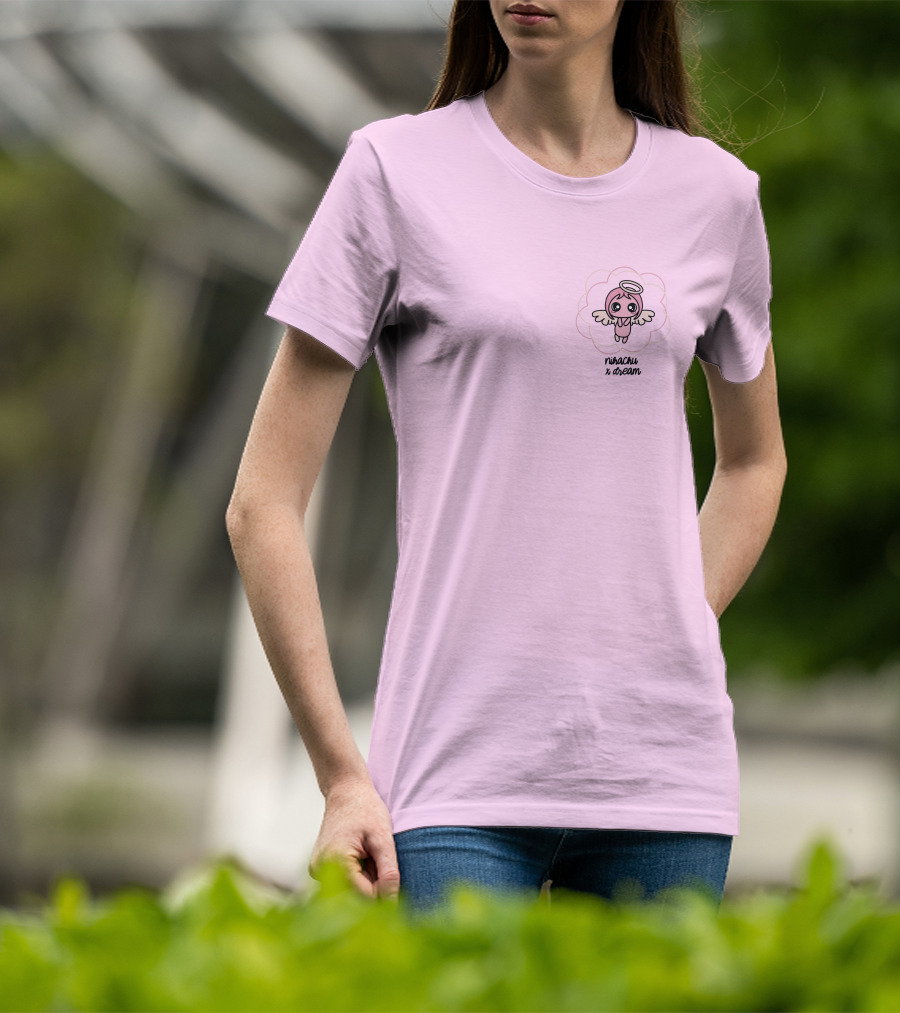 Nihachu X Dream Angel Character Pink T-Shirt