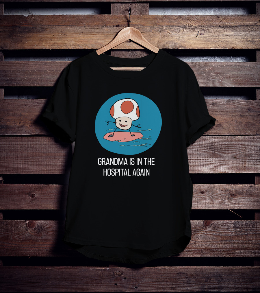 Simpleflips Grandma Hospital Again Surfing Toad Character T-Shirt