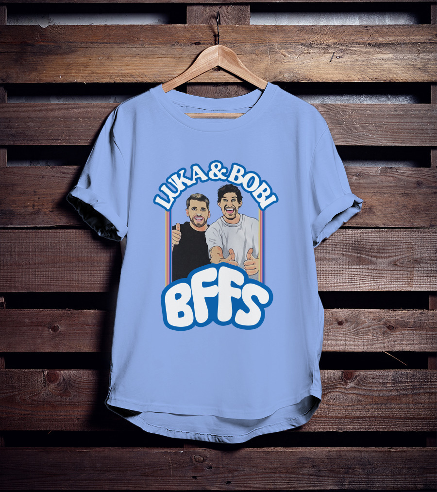 Luka And Bobi BFFs Thumbs Up Retro Style Duo T-Shirt