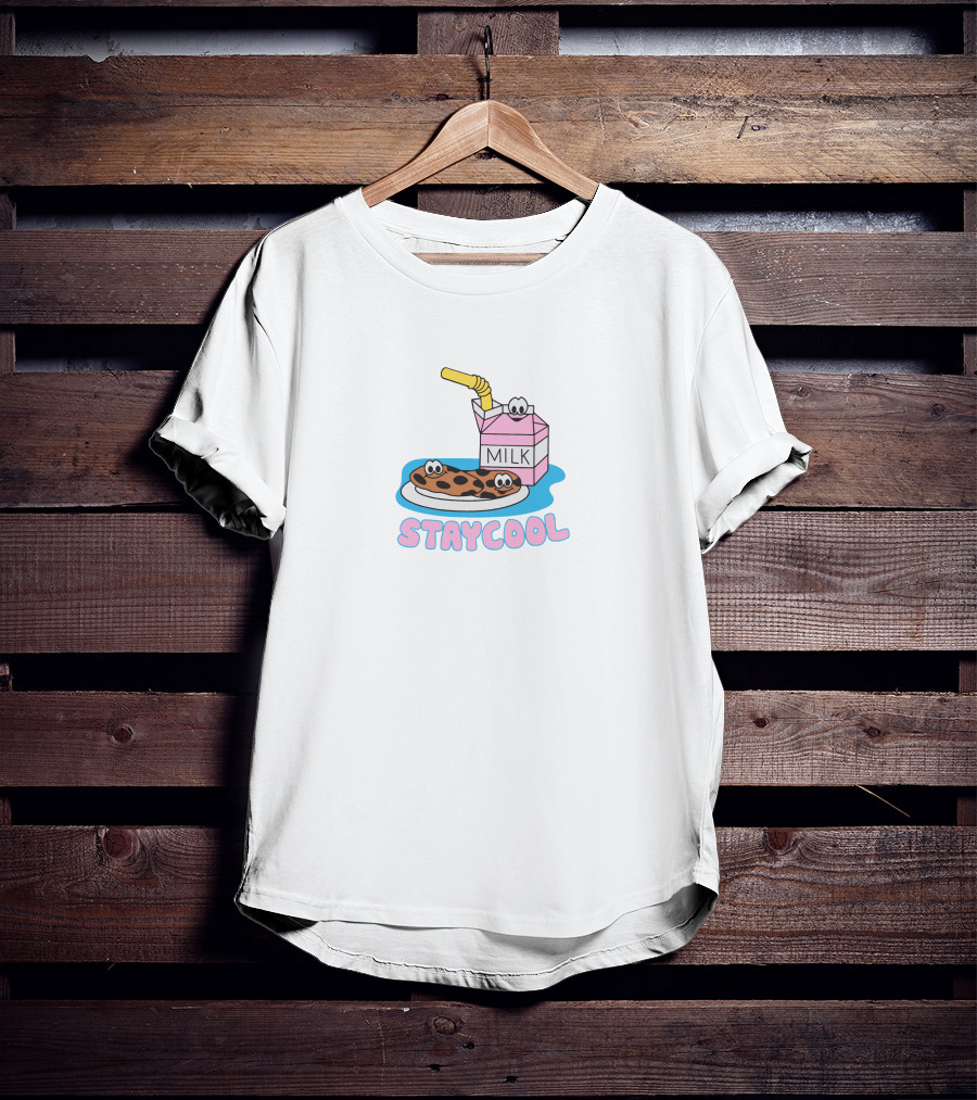 Stay Cool Milk And Cookies Merch T-Shirt