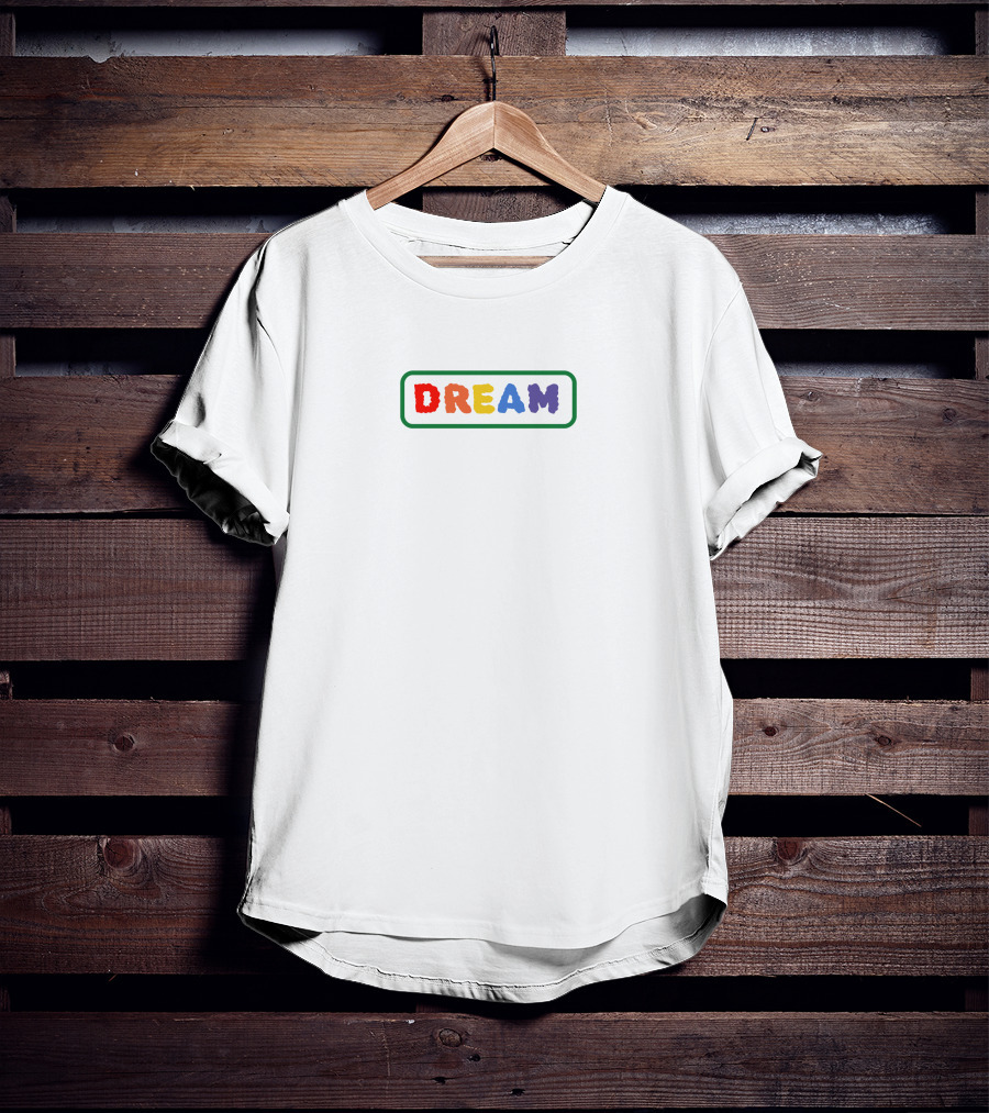 Dream Merch Rainbow DREAM Colorful Block T-Shirt