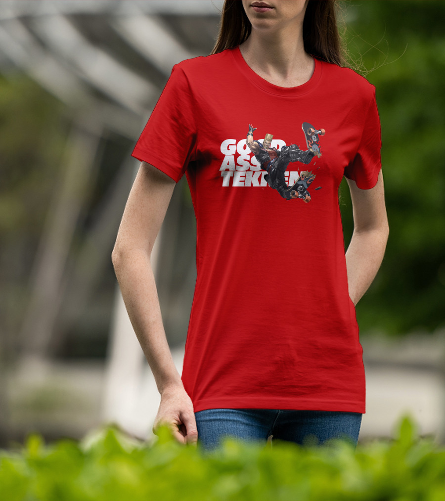 Thea Trinidad Good Ass Tekken Paul Phoenix Skateboarding T-Shirt