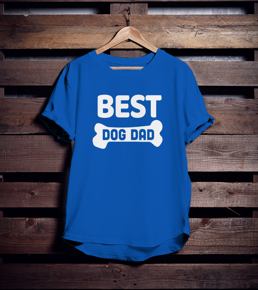 BEST DOG DAD Bone T-Shirt