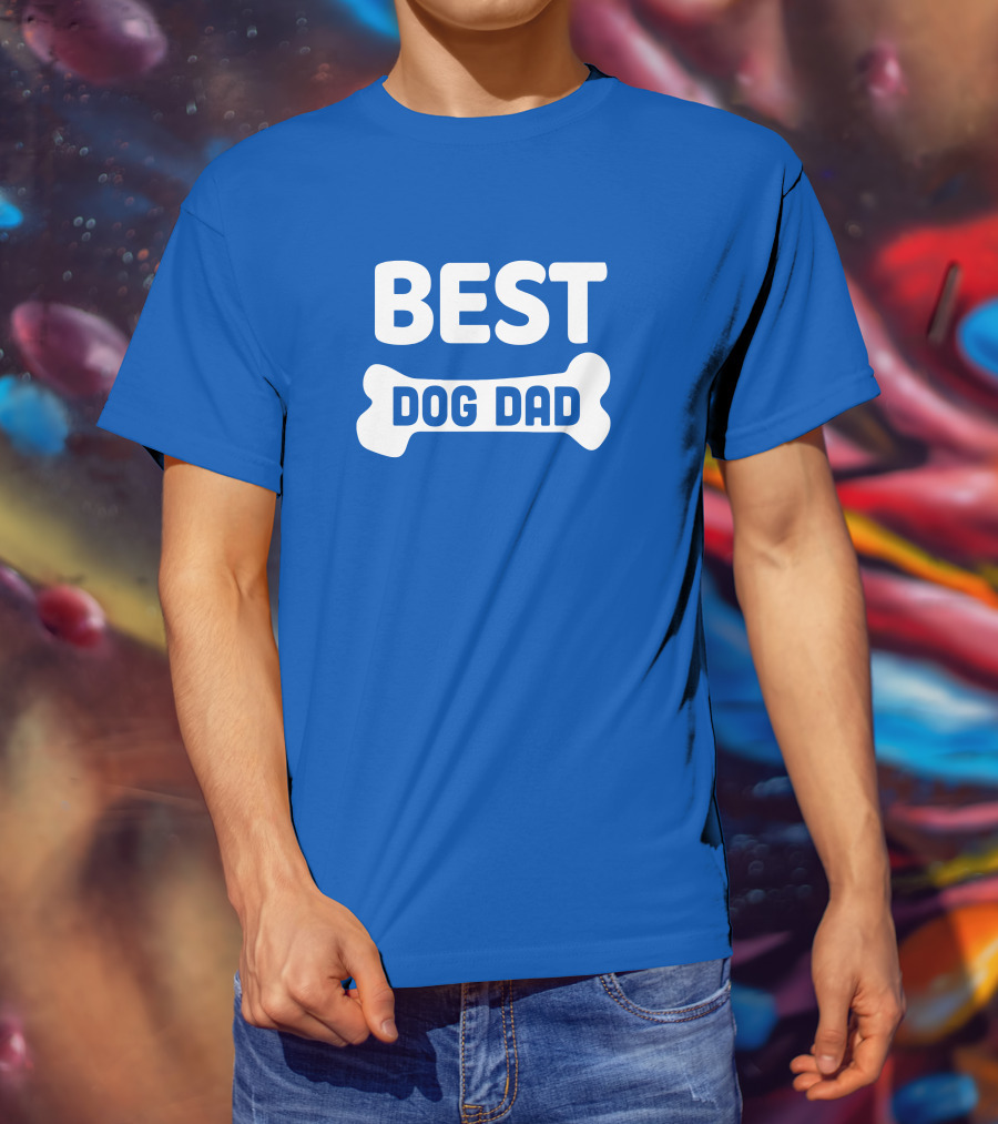 BEST DOG DAD Bone T-Shirt