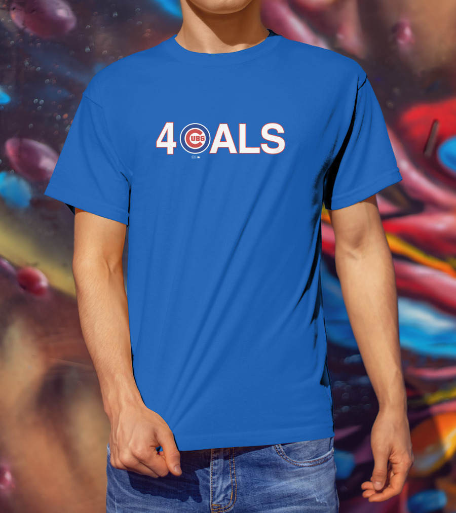 Obviousshirts Cubs 4 ALS Blue T-Shirt