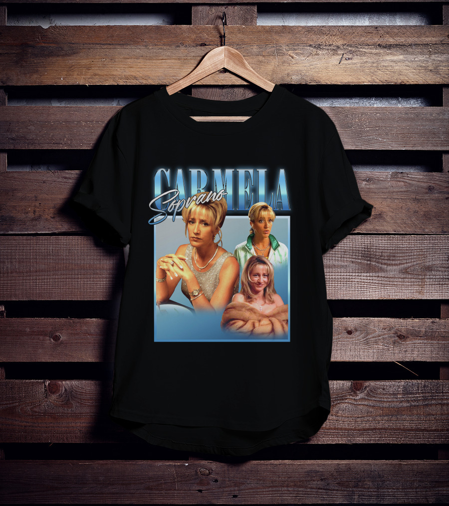 Carmela Soprano Character Portrait Montage T-Shirt