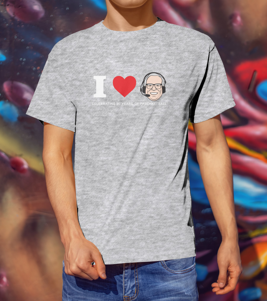 I Love Celebrating 35 Years Of Paschketball T-Shirt
