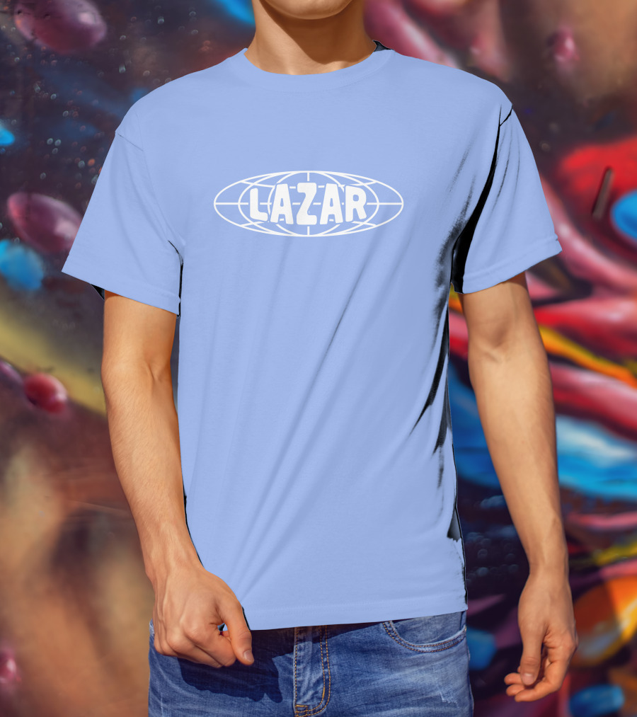 Lazarbeam Merch Globe Lazar Indigo T-Shirt