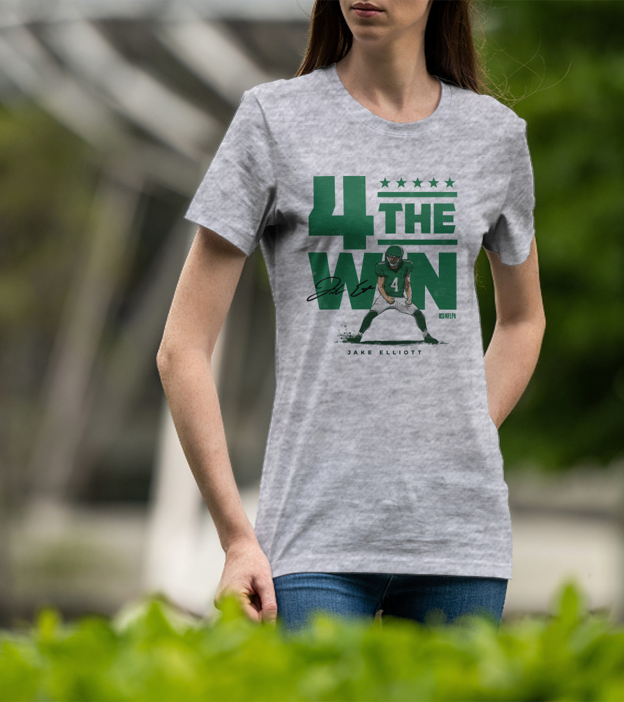 Jake Elliott 4 The Win NFLPA Football Player Nick Sirianni T-Shirt