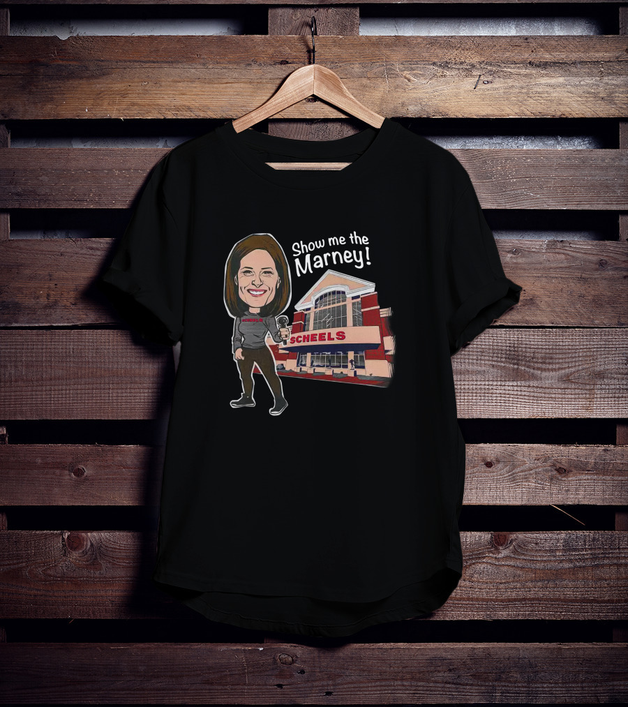 Show Me The Marney Scheels Storefront Caricature T-Shirt
