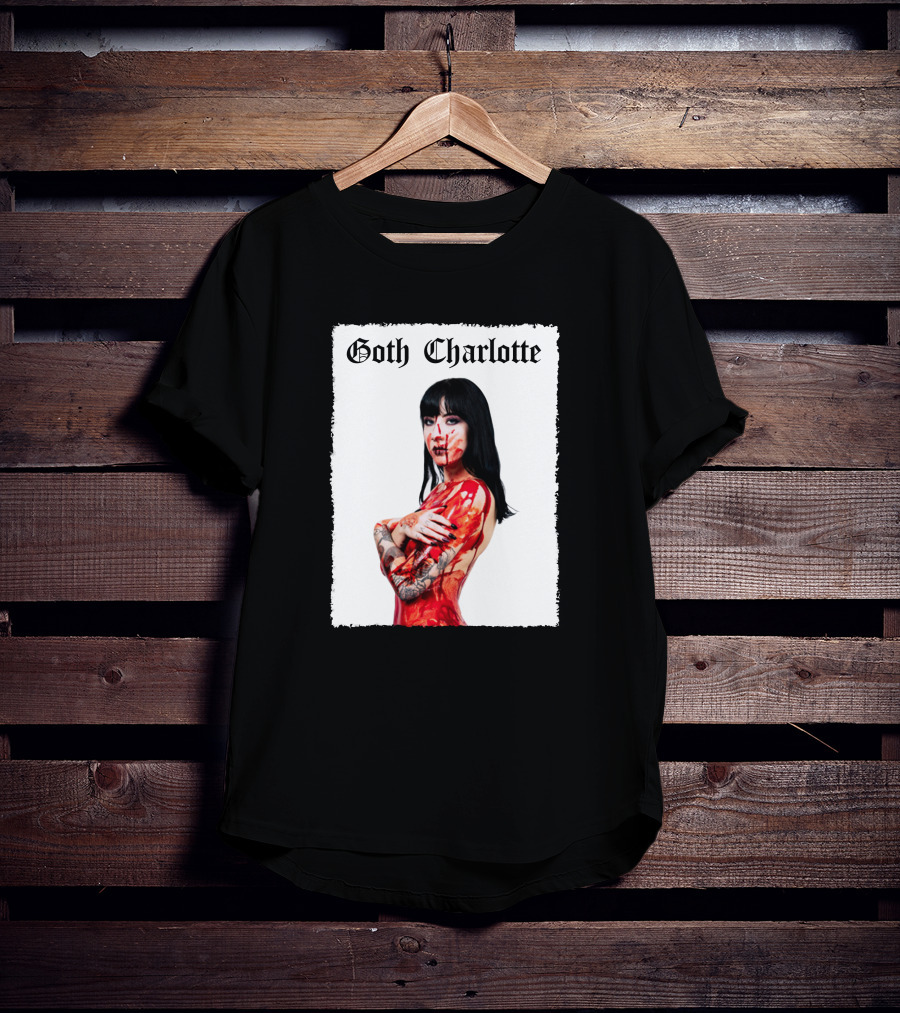 Goth Charlotte Blood Tattoo Art Dark T-Shirt