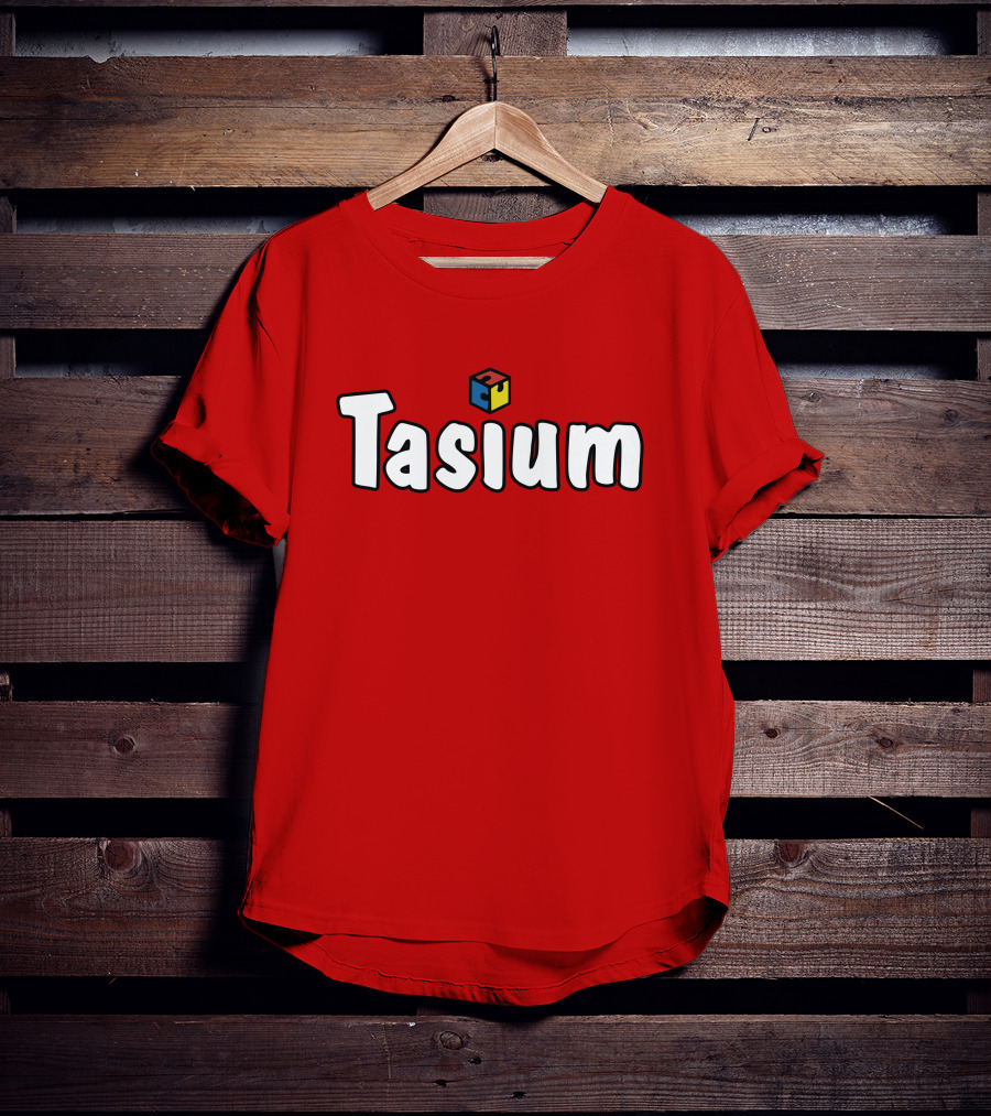 Tasium Merch Iconic Cube Style Fidget Infused T-Shirt