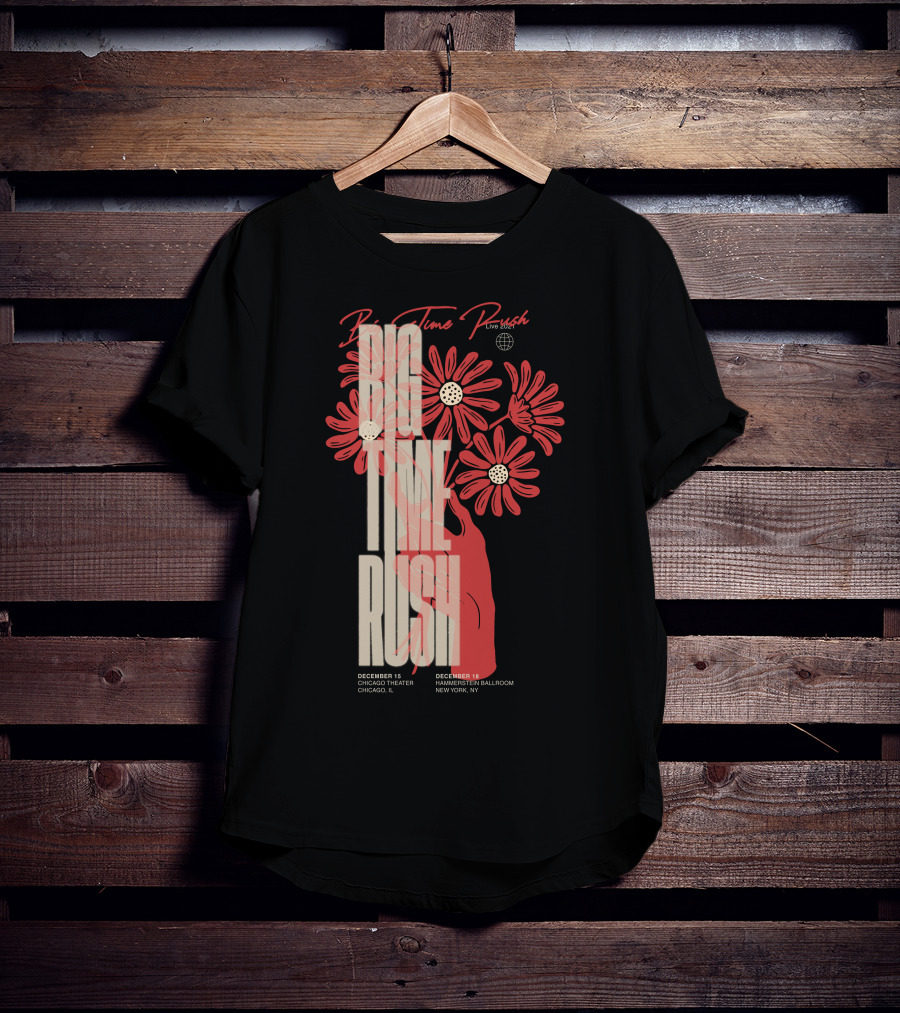 Big Time Rush Live Daisy Chicago Theater New York Hammerstein Ballroom December T-Shirt